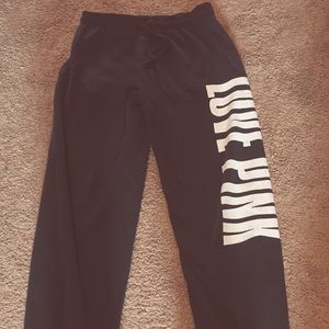 Victoria Secret Pink Black Sweatpants